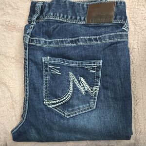 Maurices Dark Blue Boot Cut Jeans